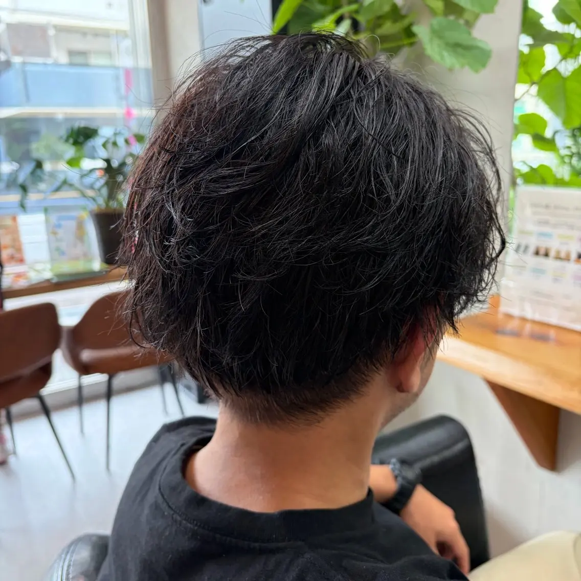 ショート パーマ メンズ カット パーマ 森 まりのヘアスタイル
