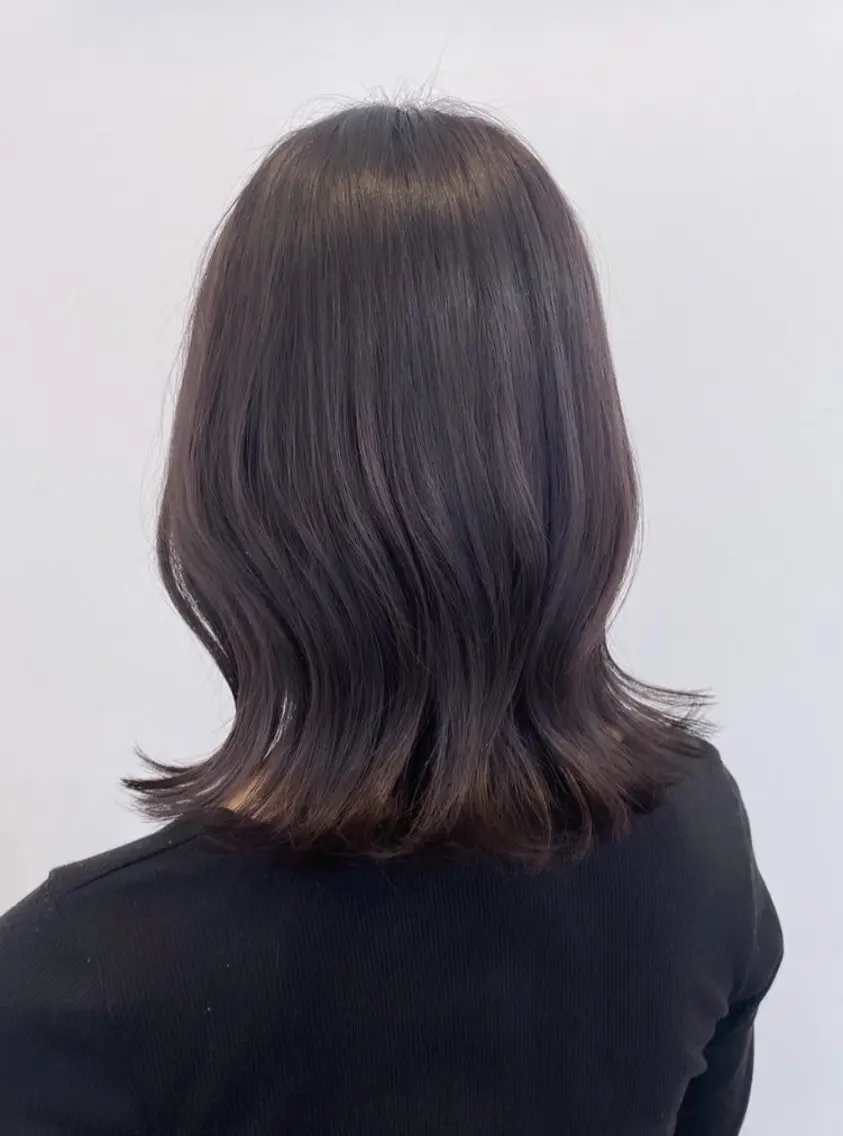 ミディアム カラー ラベンダーカラー ラベンダーグレー 🩶透明感カラー🩶 ミズキのヘアスタイル