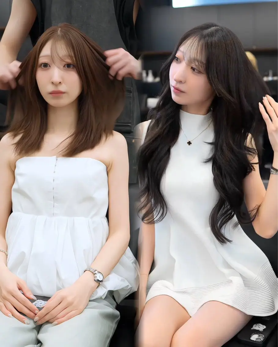 ロング カラー シールエクステ ブリーチ ダブルカラー ハイトーンカラー ブリーチなしカラー カット ヘアカラー エクステ エクステの神様 ▫️原島ユウヤ▫️のヘアスタイル