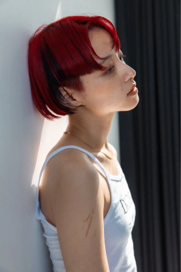 ショート ヘアカラー 似合わせパーマ/ 山本銀次郎のヘアスタイル