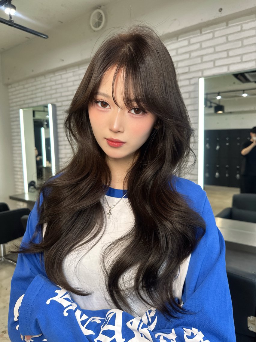 ロング カラー カット ヘアカラー トリートメント 爆美女ヘア💎 艶透明感カラー💎のヘアスタイル