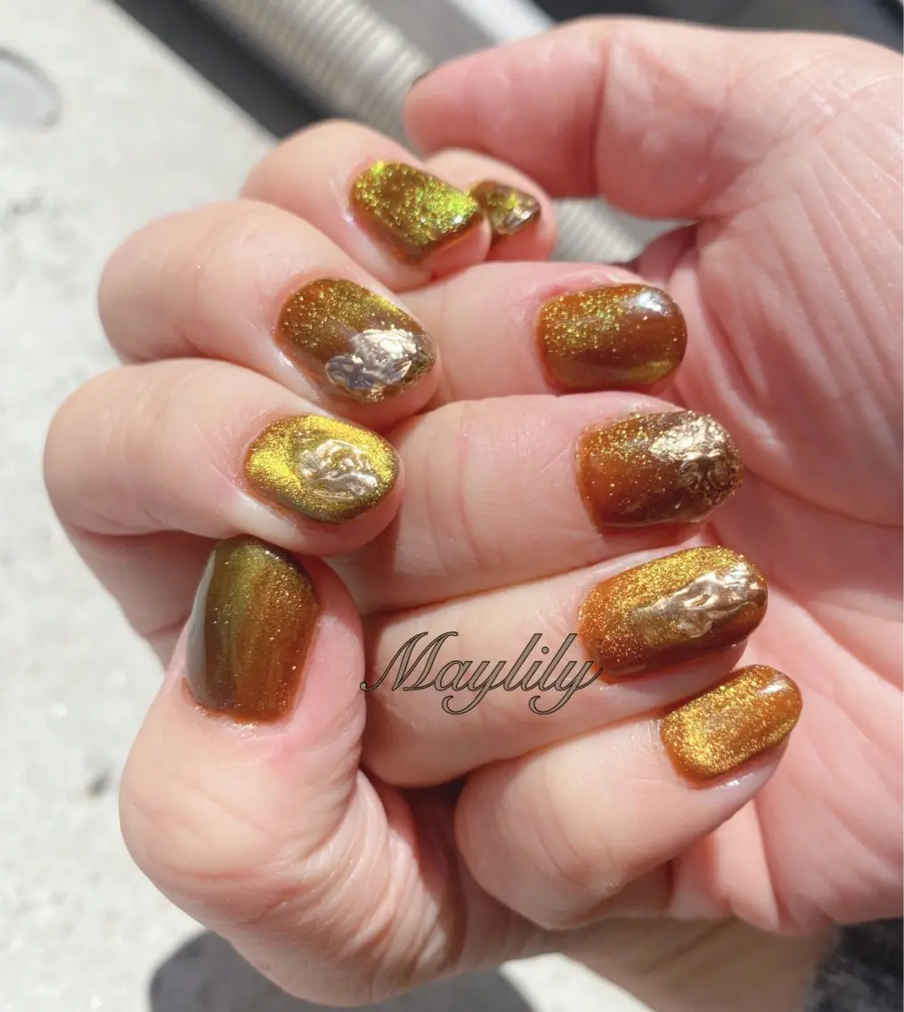 ネイル マグネットネイル ハンドネイル Nail salon Maylilyのネイルデザイン