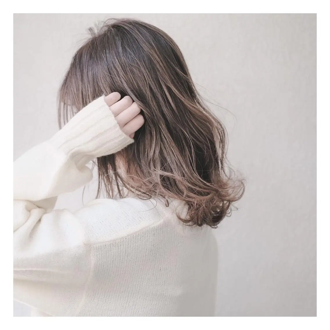 セミロング カラー ba-boo 広島のヘアスタイル