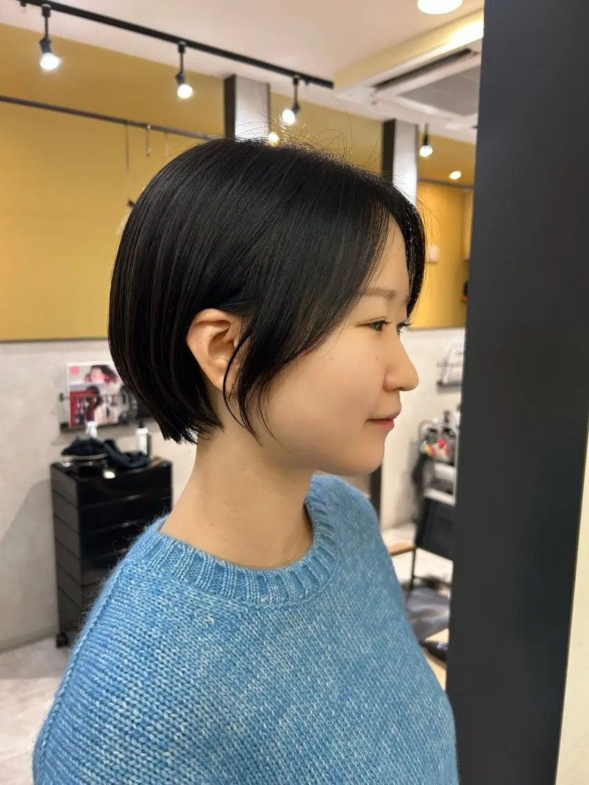 ショート ショートボブ ボブ ショートヘア カット トリートメント hubhair レイヤー/透明感のヘアスタイル