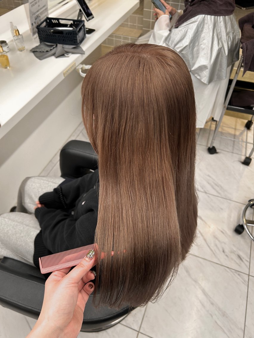 カラー カット ヘアカラー トリートメント ヘッドスパ ヘアセット 🥯縮毛/レイヤー/ ベージュヘア🥯のヘアスタイル