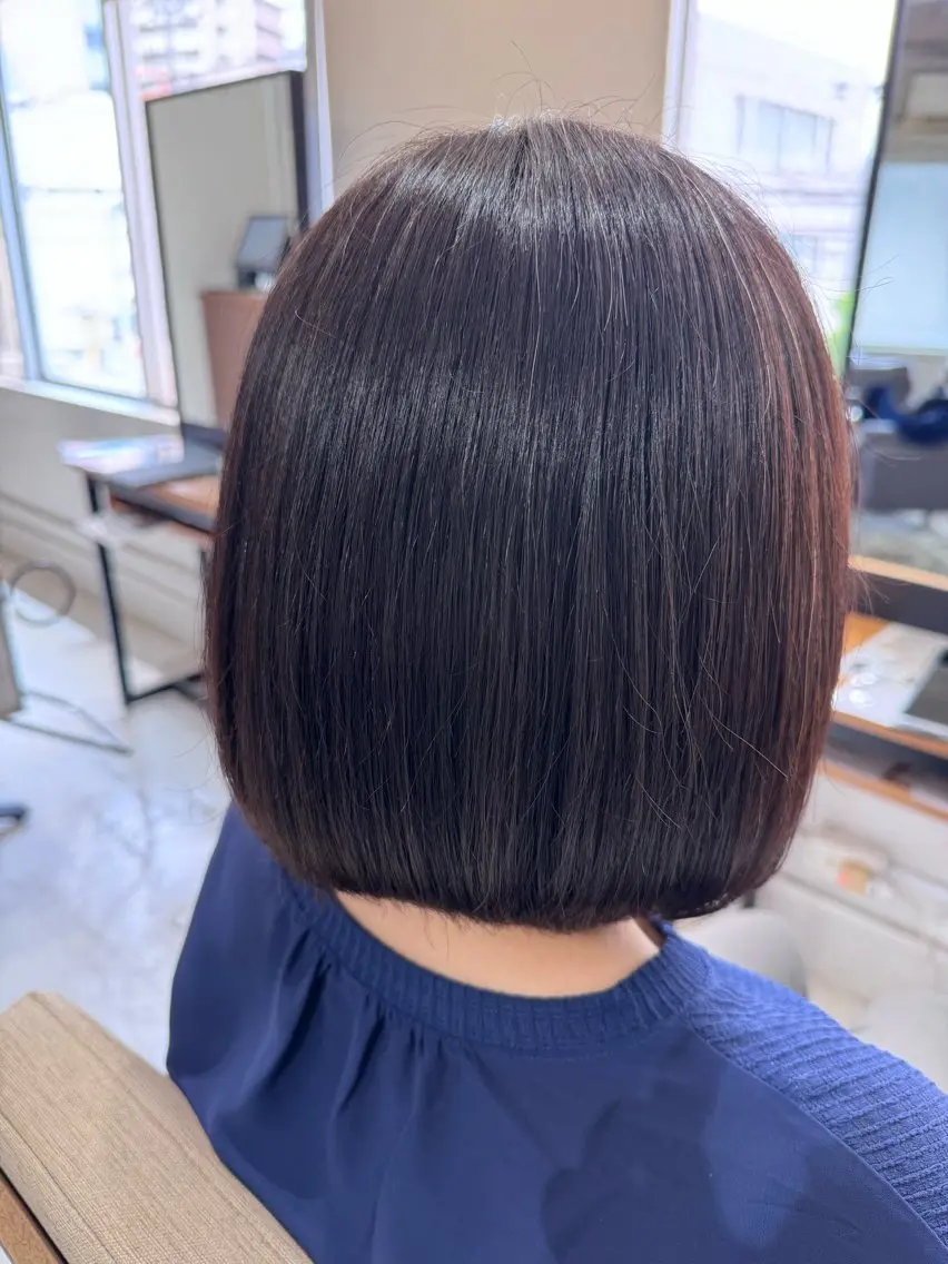 ミディアム ヘアカラー トリートメント 桃木 杏奈のヘアスタイル