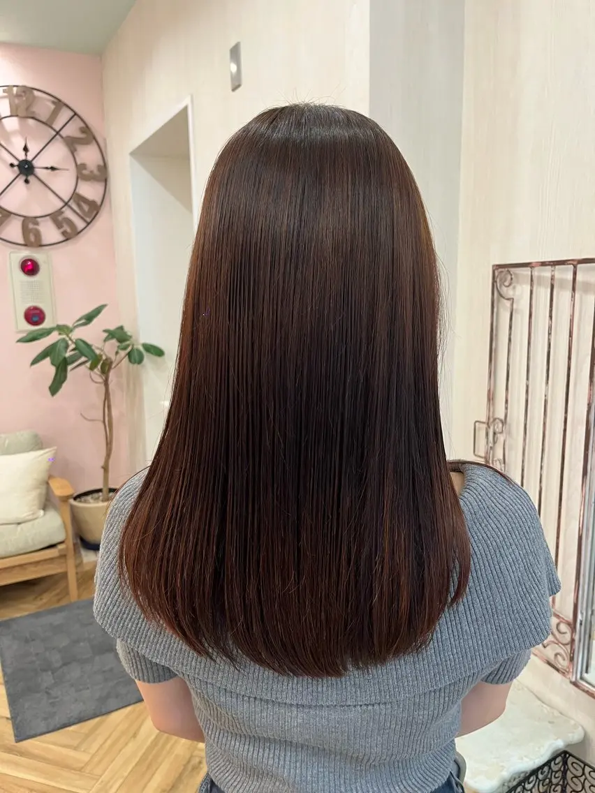 ミディアム カット ヘアカラー トリートメント 外川 生純美ೀ🌝のヘアスタイル