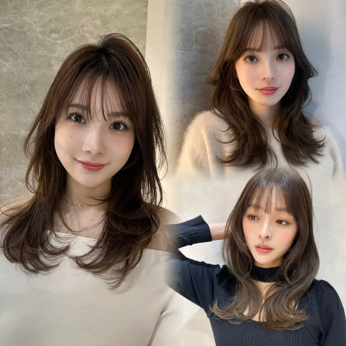 カット×ダメージレスオイルカラー🌈×前髪縮毛矯正×髪質改善4stepトリートメント✨【ReFaヴィーナ付き🫧】の写真