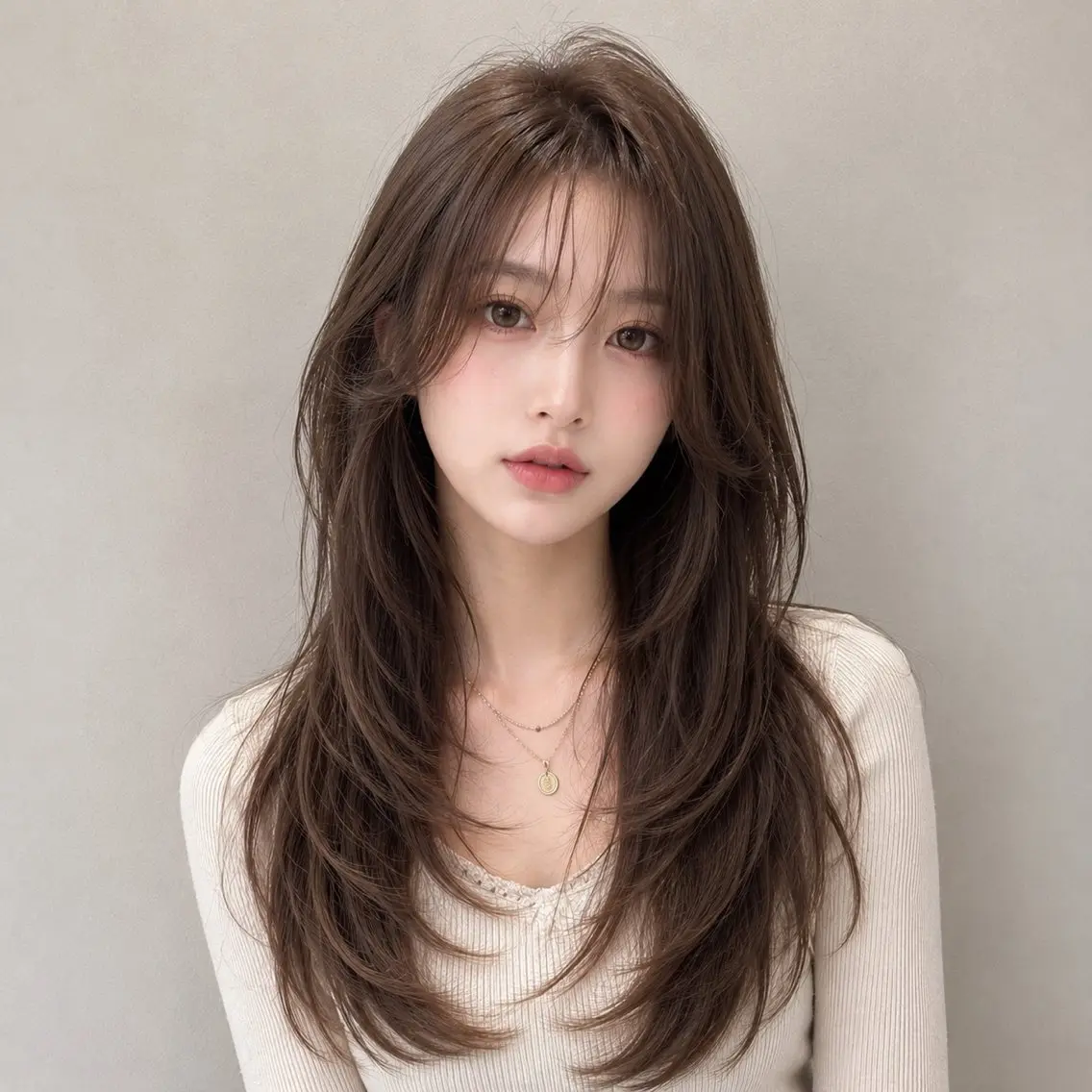 ロング カラー ヘアカラー レイヤー×透明感カラ ー🕊AZUSAのヘアスタイル