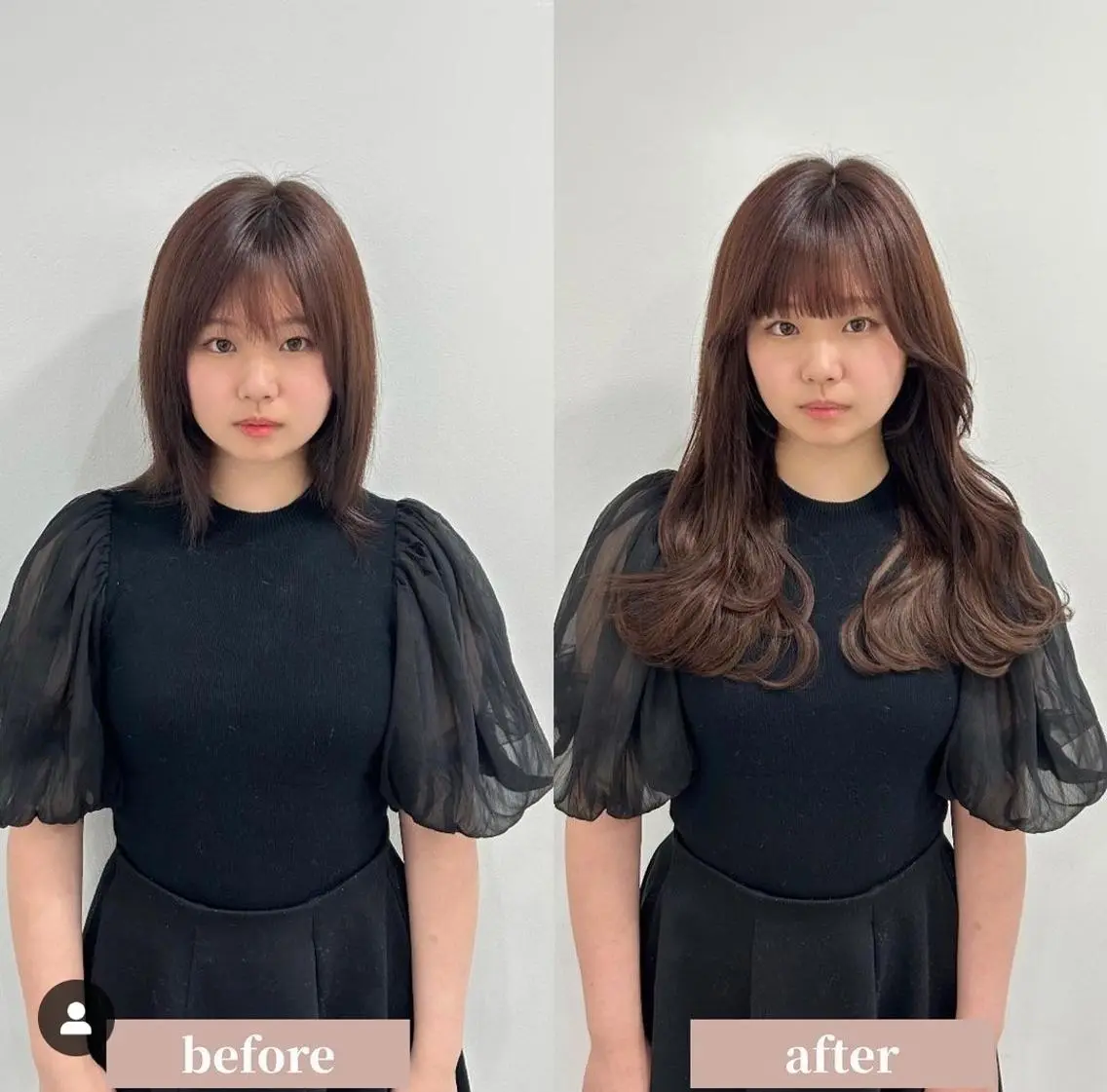 セミロング カラーとエクステ 🌟エクステのヘアスタイル