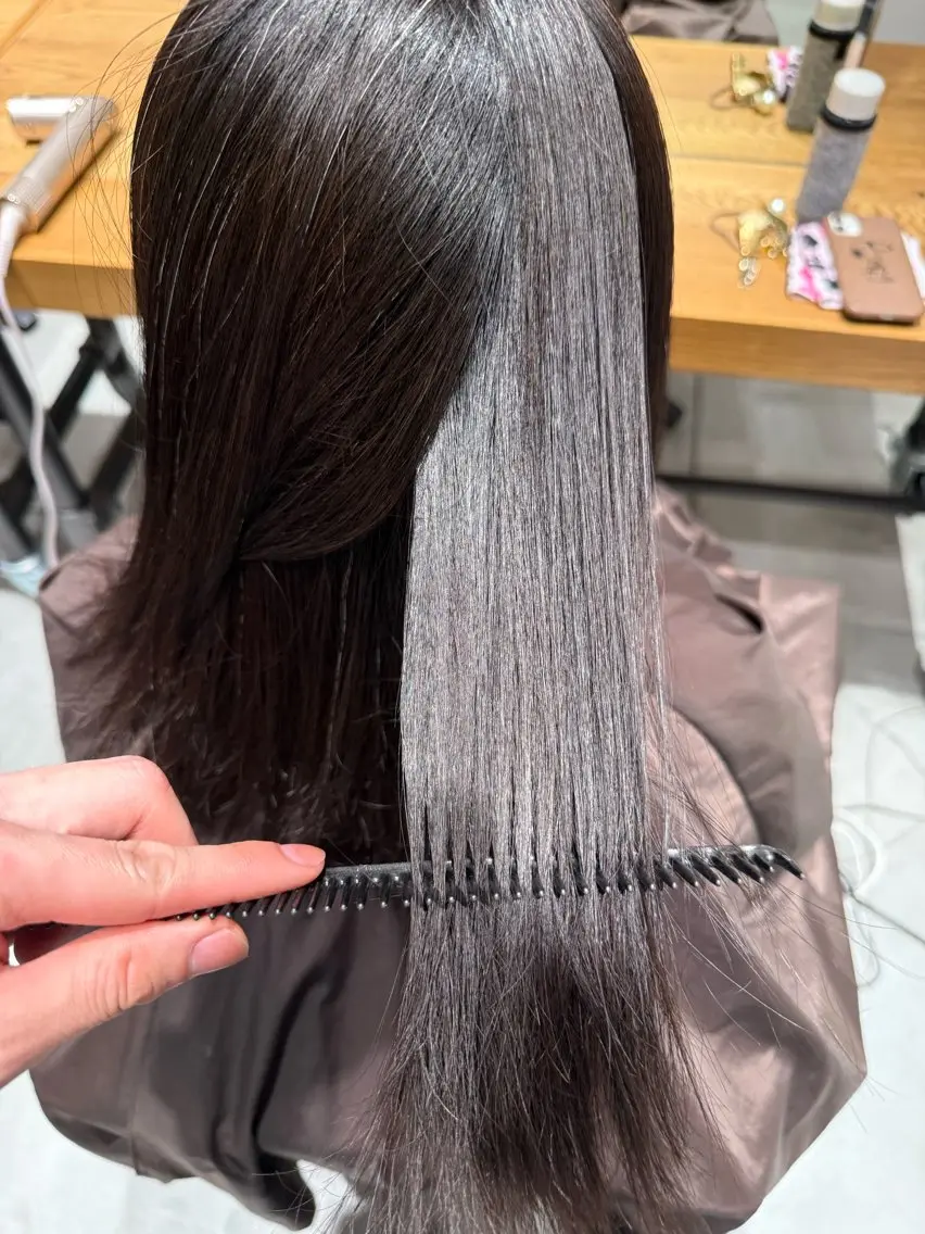 【朝の時短に】縮毛矯正+4種類のオジオットトリートメント♪¥9800の写真