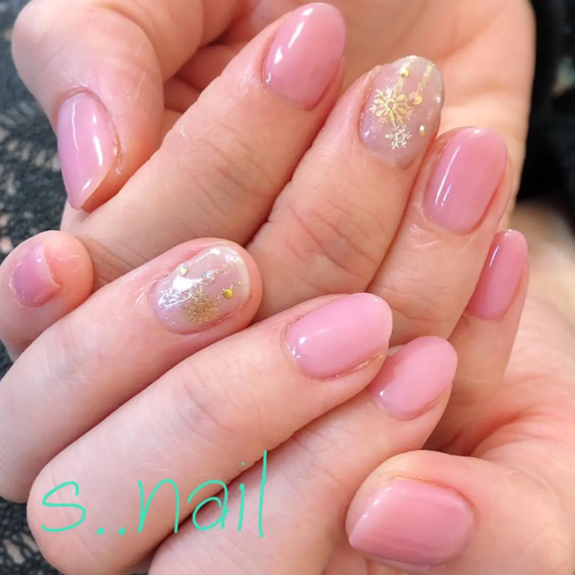 ネイル オフィスネイル ピンク ハンドネイル フットネイル s..nail / MORITAのネイルデザイン