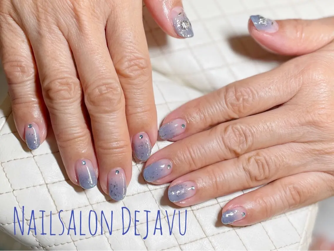 ネイル ストーンネイル ハンドネイル Nail salon Dejavu 🌿のネイルデザイン