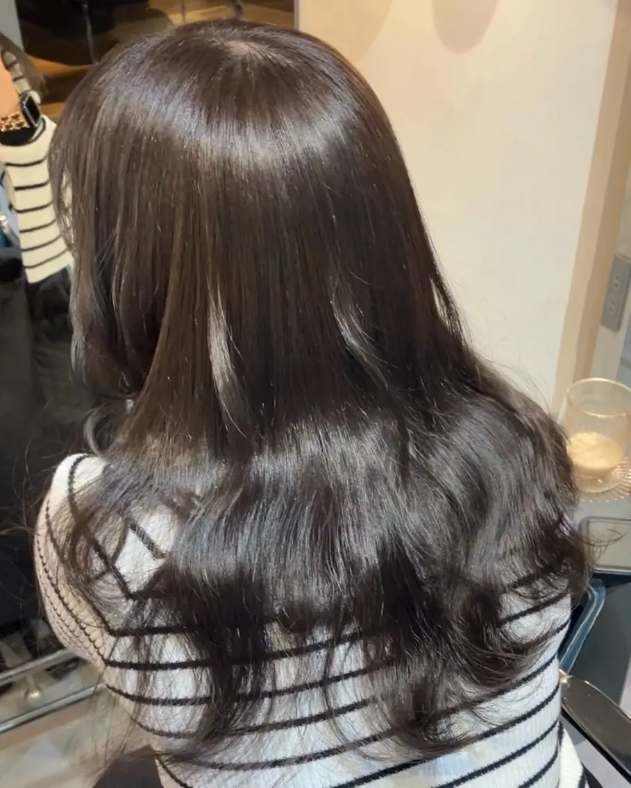 セミロング カラー ヘアアレンジ 透明感カラー グレージュ カット ヘアカラー トリートメント 艶髪/矯正/髪質改善 ヘアアレンジ/西梅田のヘアスタイル