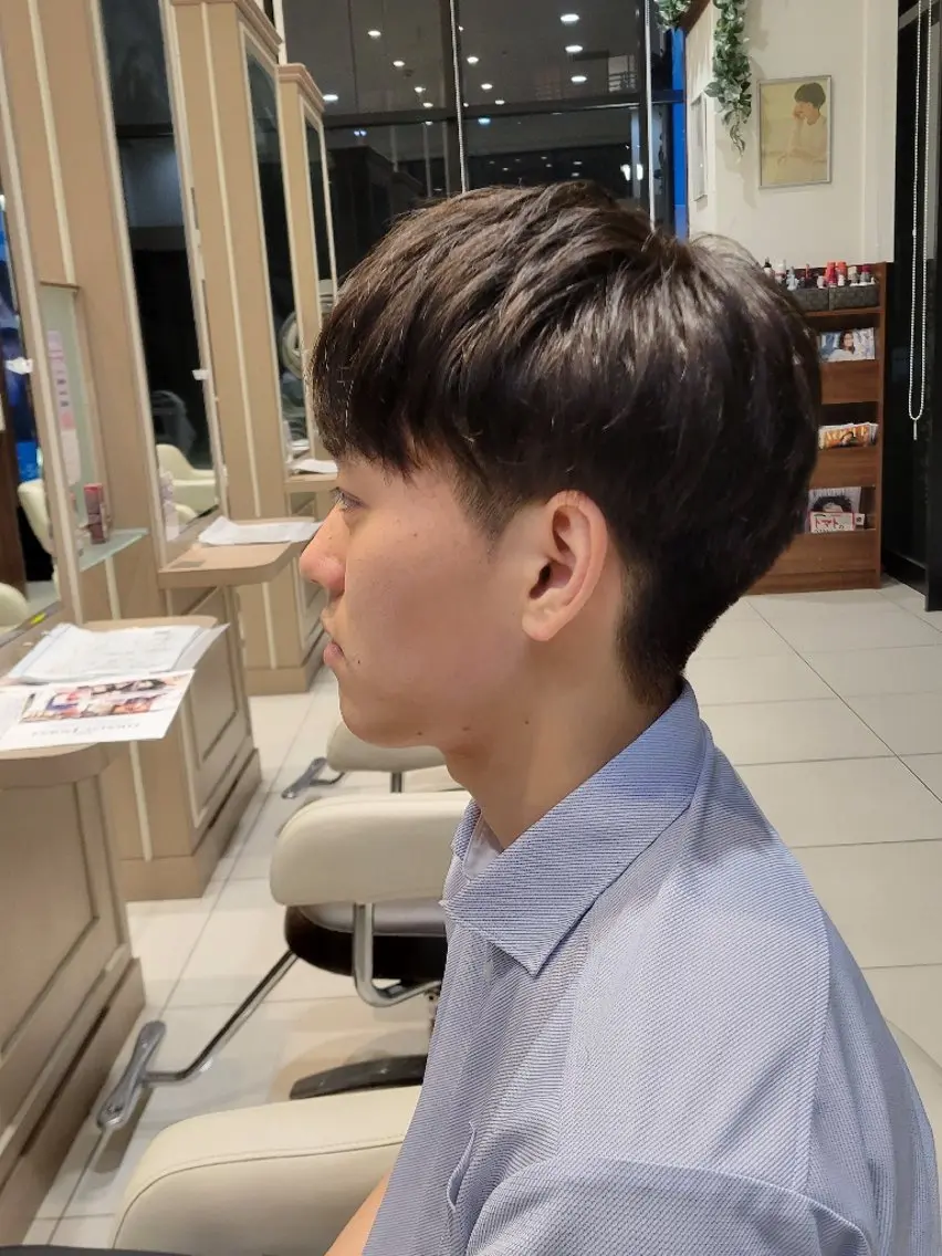 メンズ カラー メンズパーマ 渡辺将功のヘアスタイル