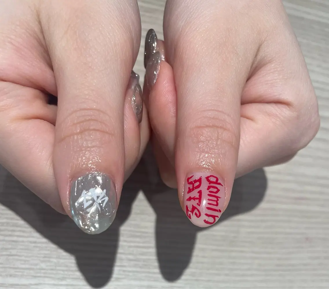 ネイル マグネットネイル ニュアンスネイル ワンカラーネイル パステルネイル スカルプネイル mallee nailのネイルデザイン