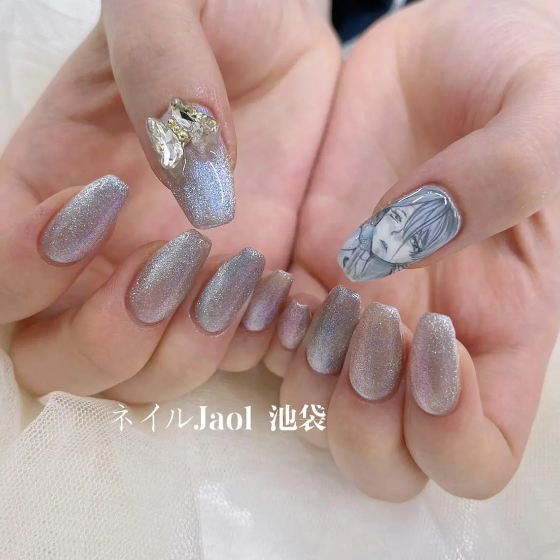 セミロング ネイルJaol 池袋のネイルデザイン