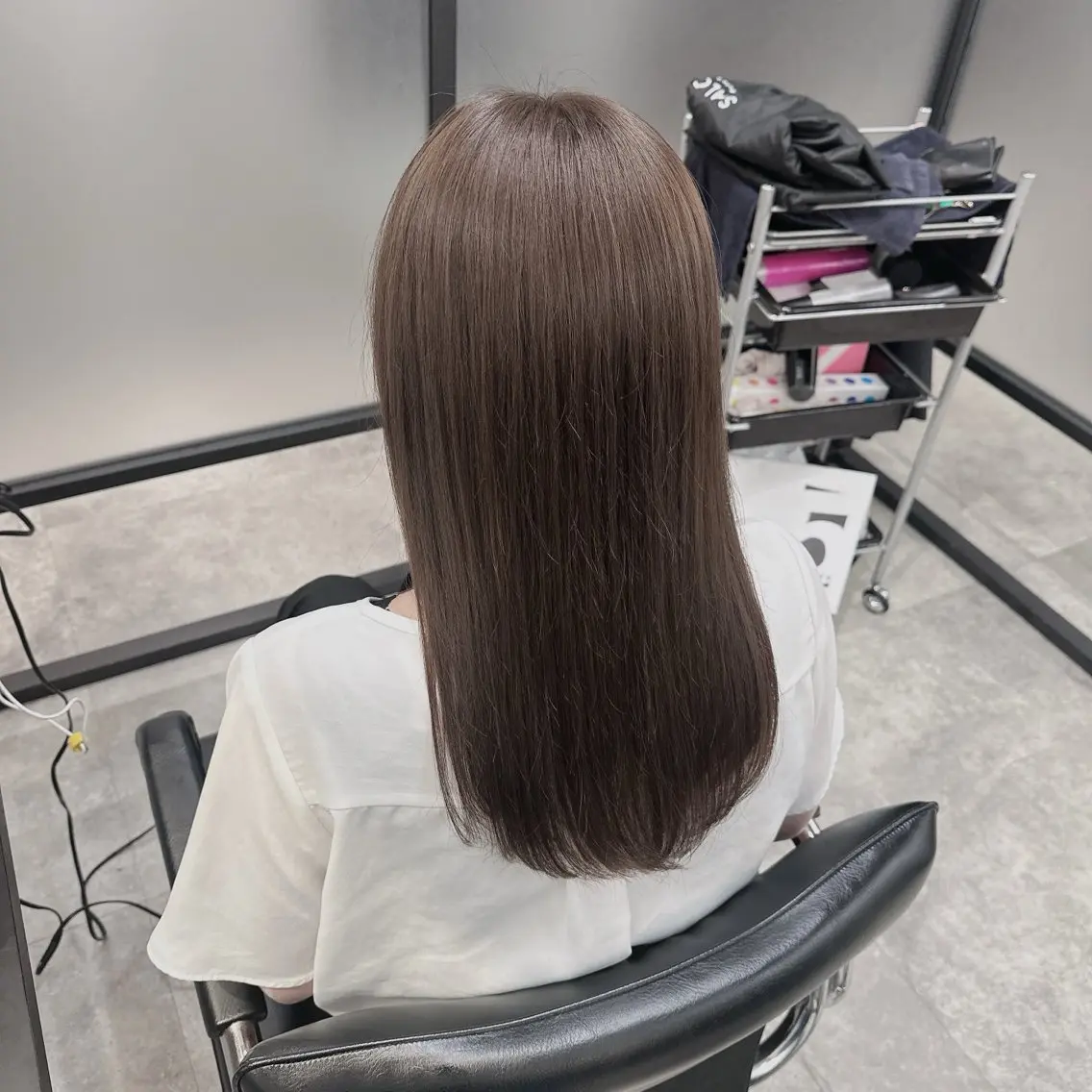 セミロング カラー ヘアカラー トリートメント ヘアセット ダブルカラー｜ なおき｜池袋美容師のヘアスタイル