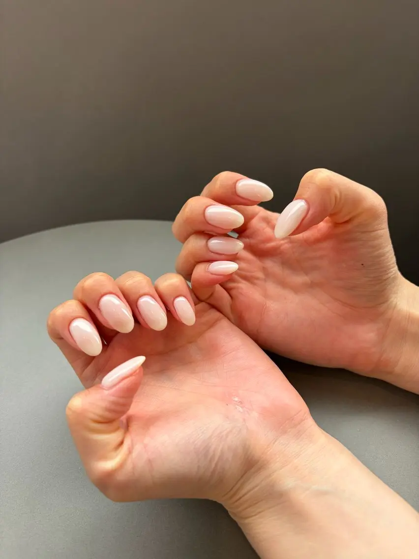 ネイル シンプルネイル ホワイト ハンドネイル eyelash& nailsalonMのネイルデザイン