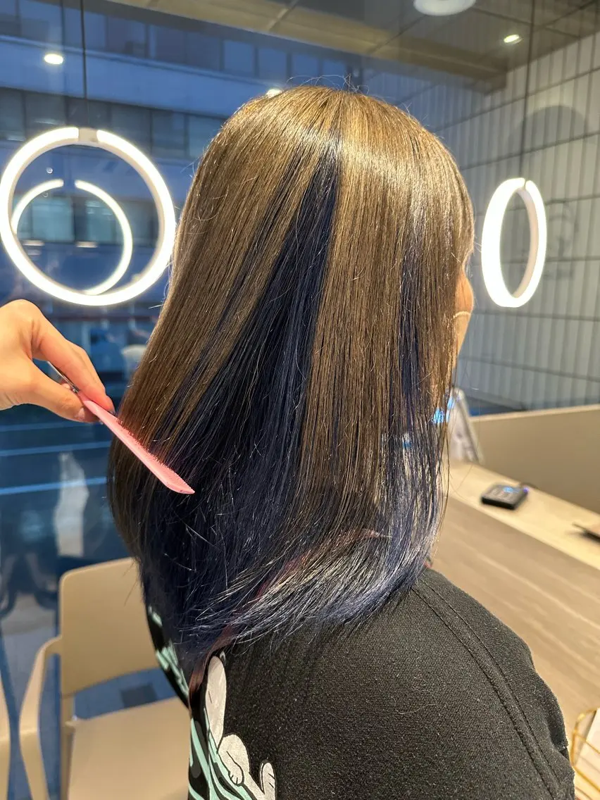 ミディアム ヘアカラー miyu ♡のヘアスタイル