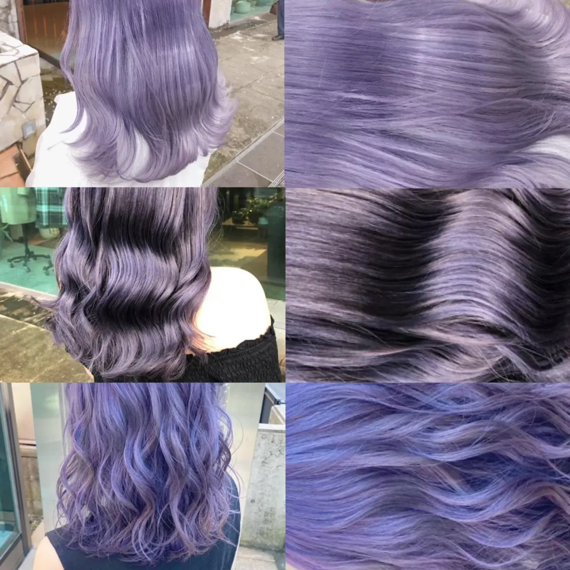 ミディアム カラー ヘアアレンジ シールエクステ アクアカラー ブリーチ ケアブリーチ ダブルカラー ワンズリー中明度 店舗公式のヘアスタイル