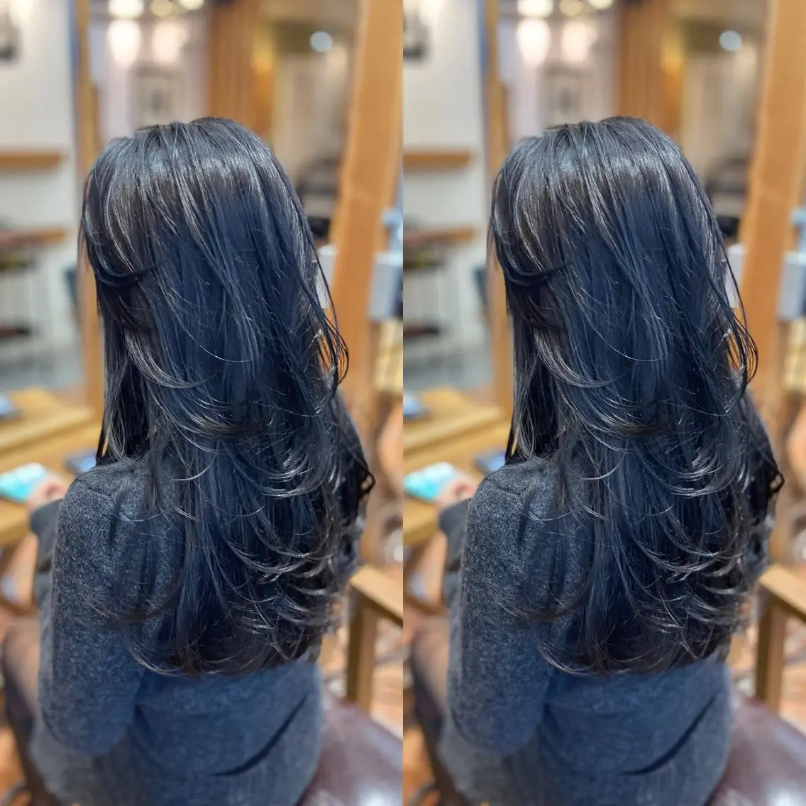 ロング レイヤーカット ロング カット ヘアカラー 木村丈晴✂️ご来店 お待ちしてます😊のヘアスタイル