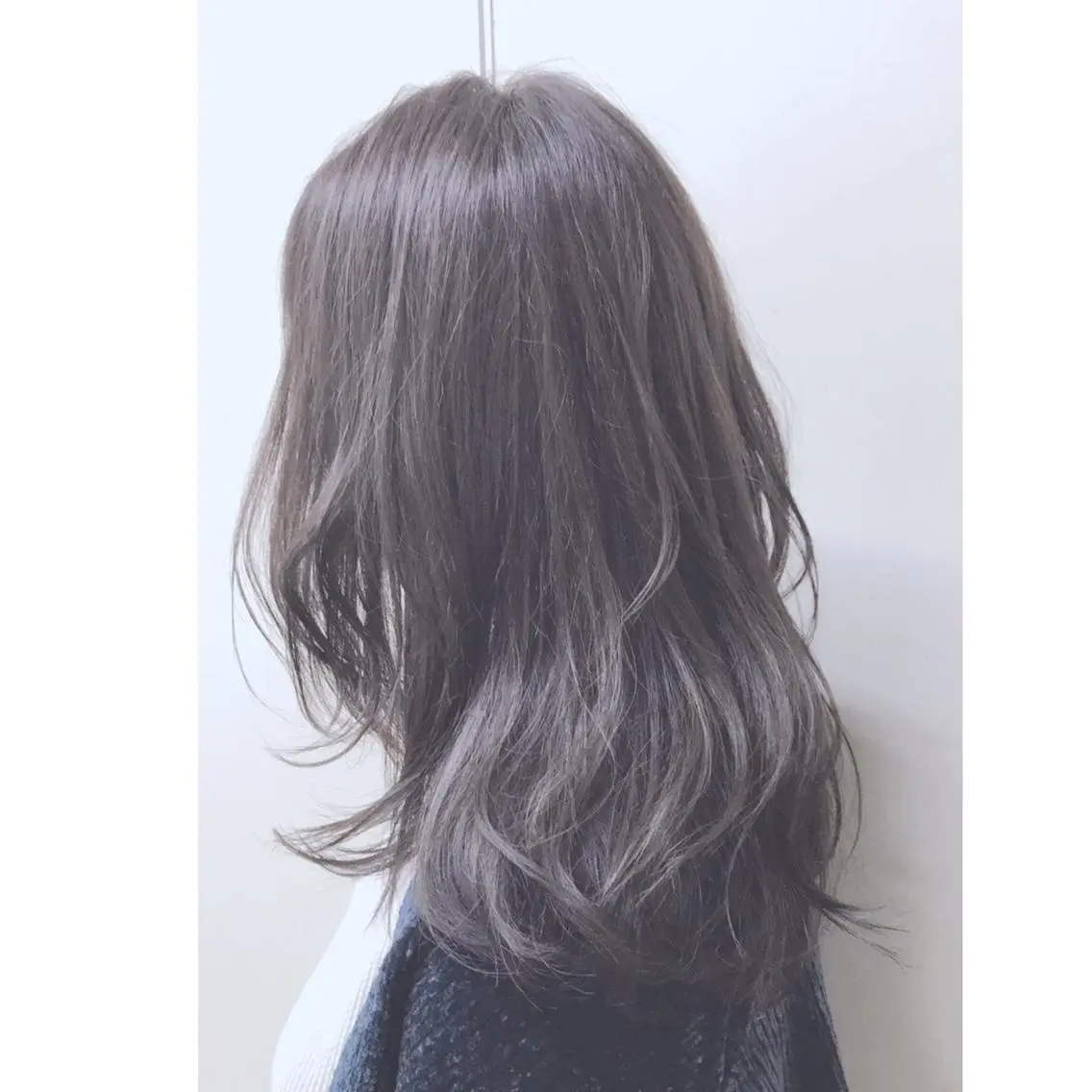 ミディアム カラー ブリーチ グレージュ ブリーチなしカラー 田町駅徒歩5分 🌼fumiのヘアスタイル