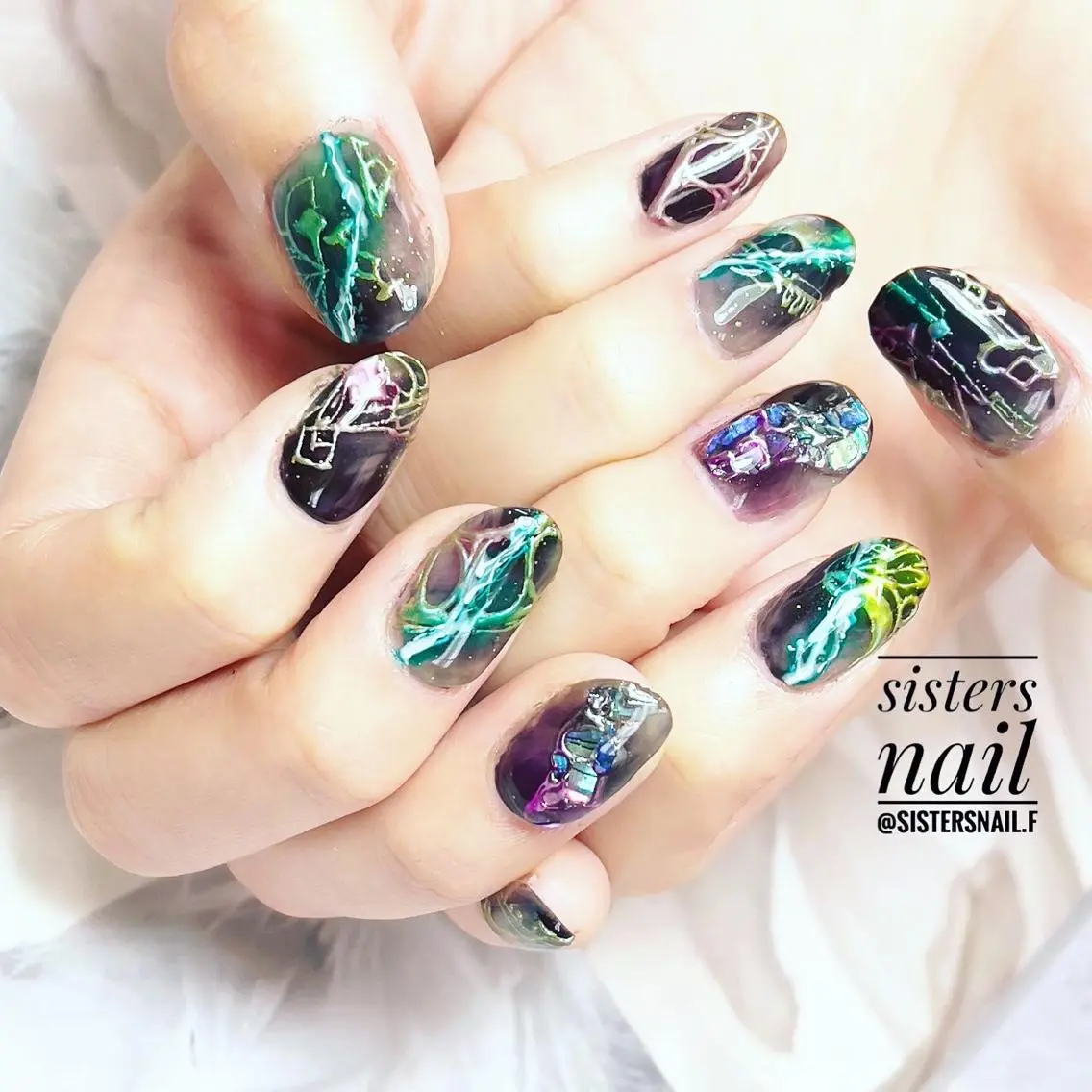 ネイル アートネイル ジェルネイル sisters nail.fのネイルデザイン