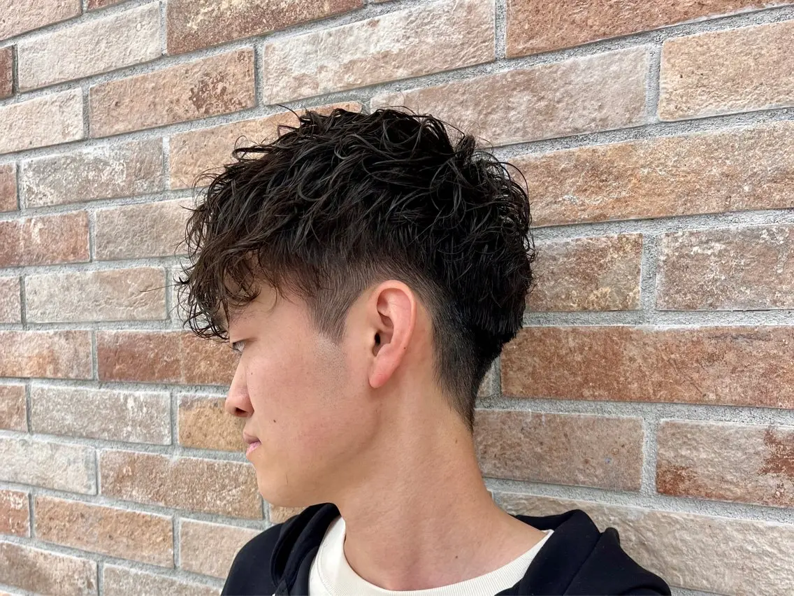 ショート パーマ メンズ カット パーマ メンズカット／パーマ 牛尾丈のヘアスタイル