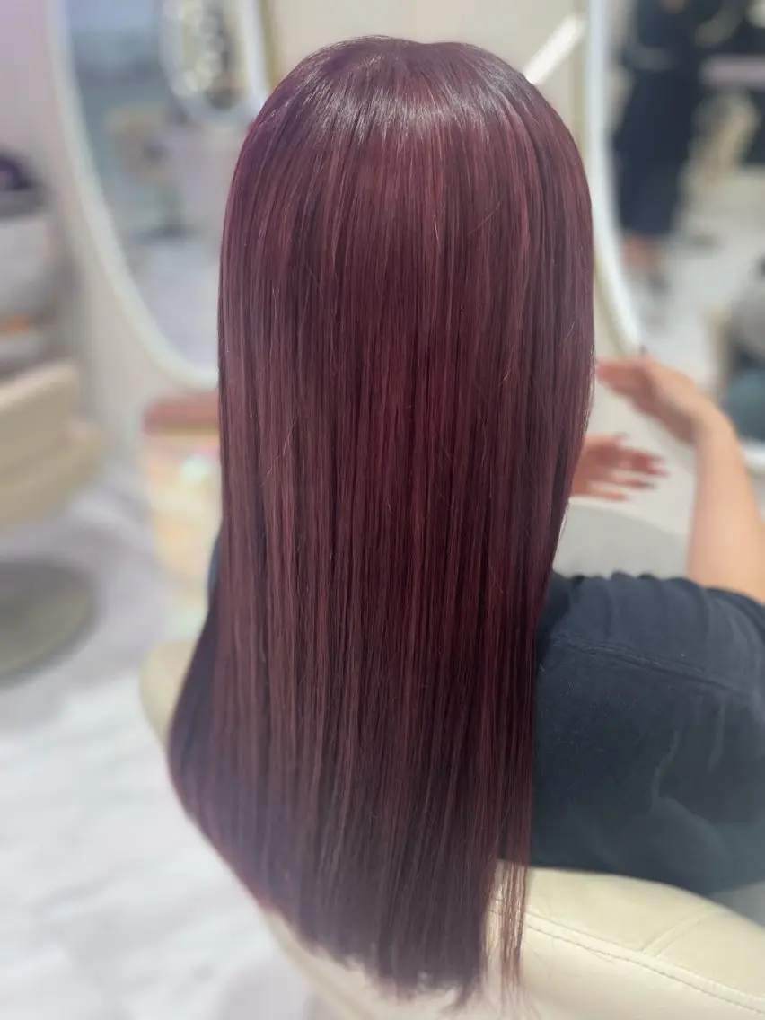 ロング カラー ピンクカラー バイオレットカラー バイオレットピンク 🎀MONA あまね🎀のヘアスタイル