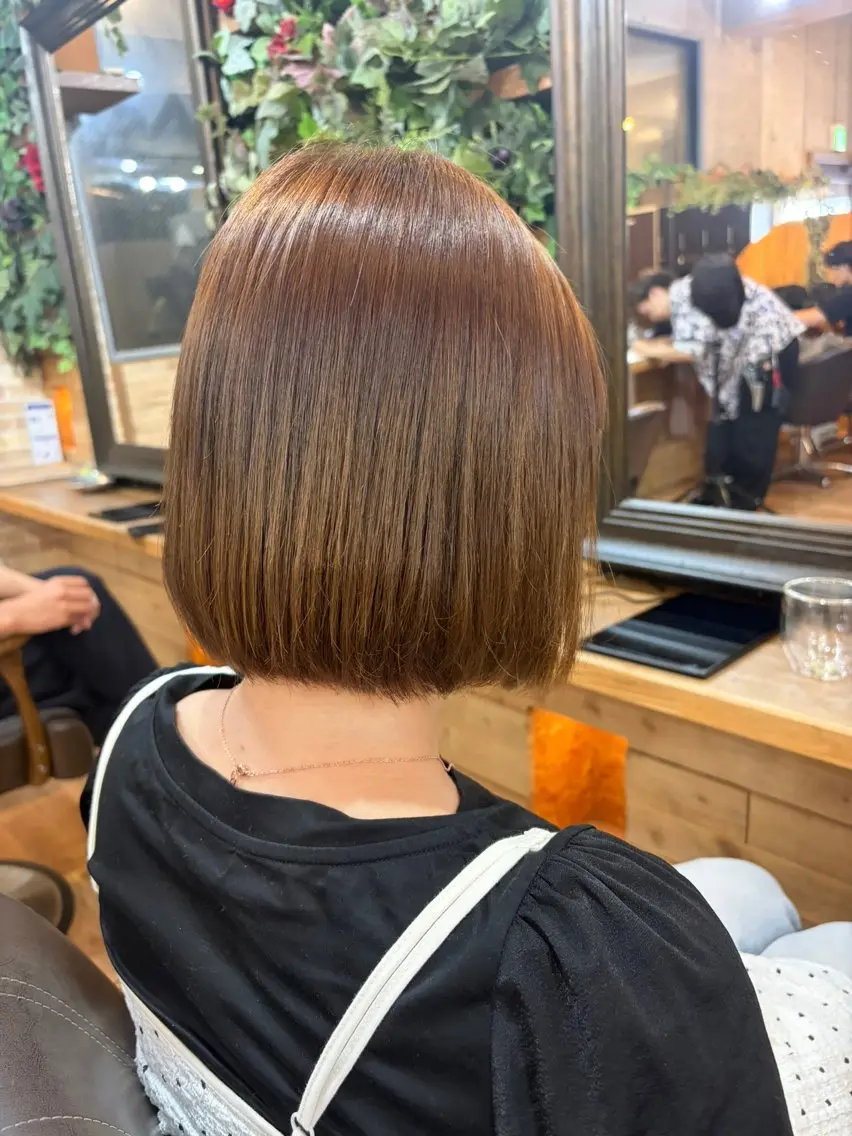 ミディアム カラー ブラウンカラー ヘアカラー 中島 陽生のヘアスタイル