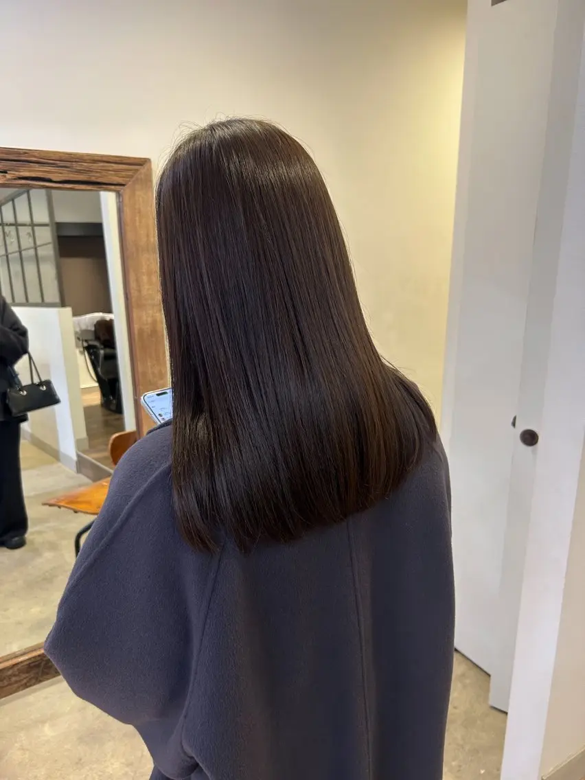 ロング カラー カット ヘアカラー トリートメント 天神大名/レイヤー /ヘルシーヘアのヘアスタイル
