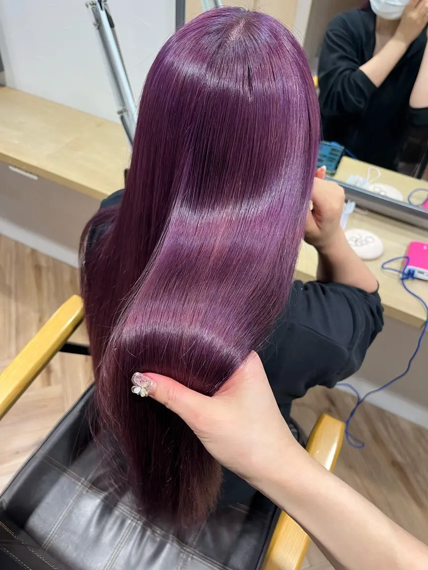 ロング カラー トリートメント もり まりものヘアスタイル