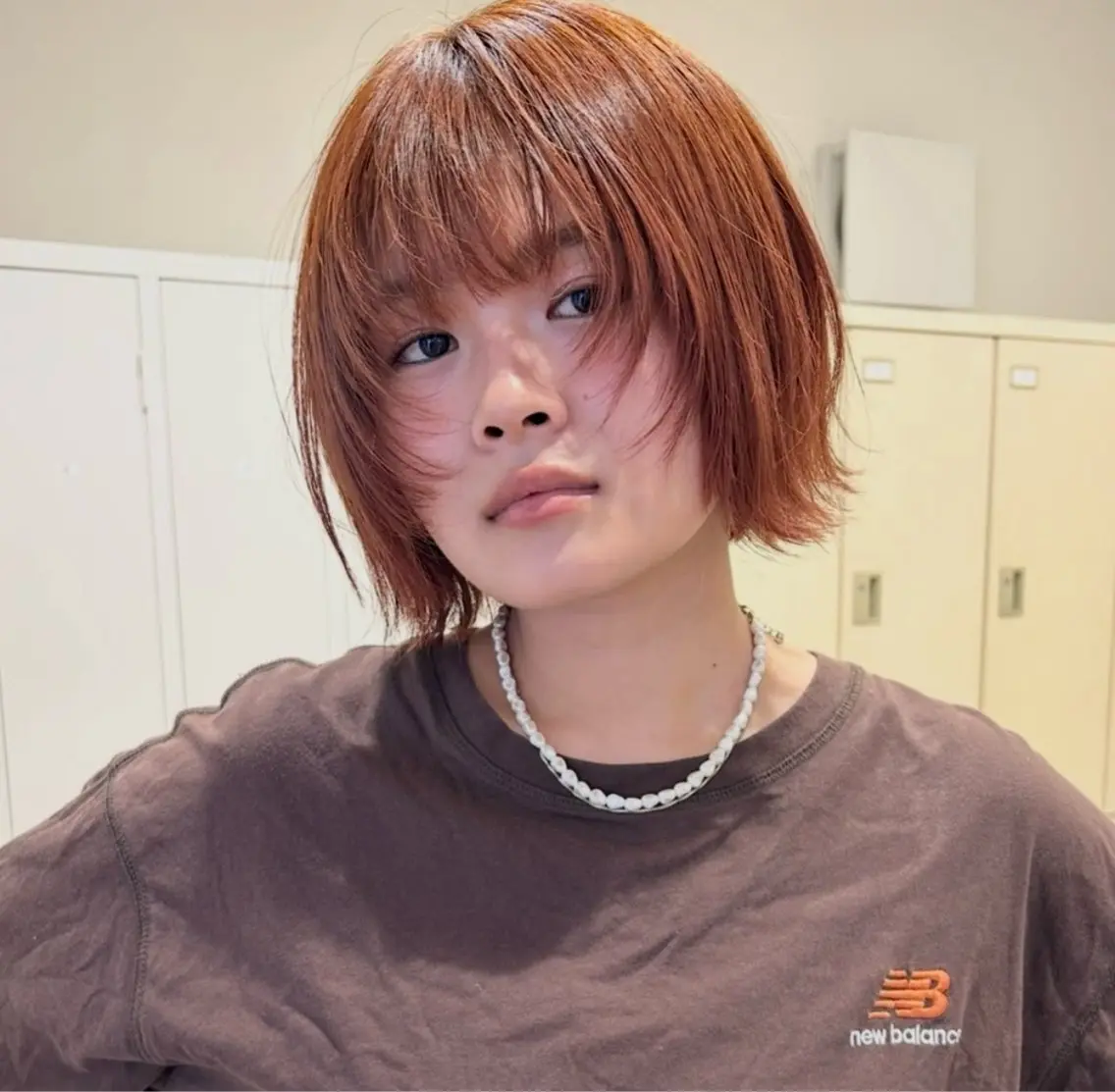 セミロング カラー 小島 滉太のヘアスタイル