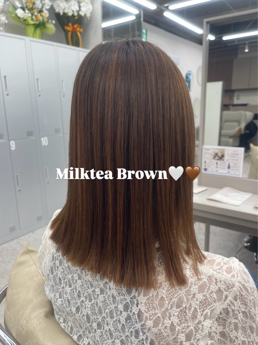 ミディアム カラー カット ヘアカラー トリートメント COCO reiのヘアスタイル