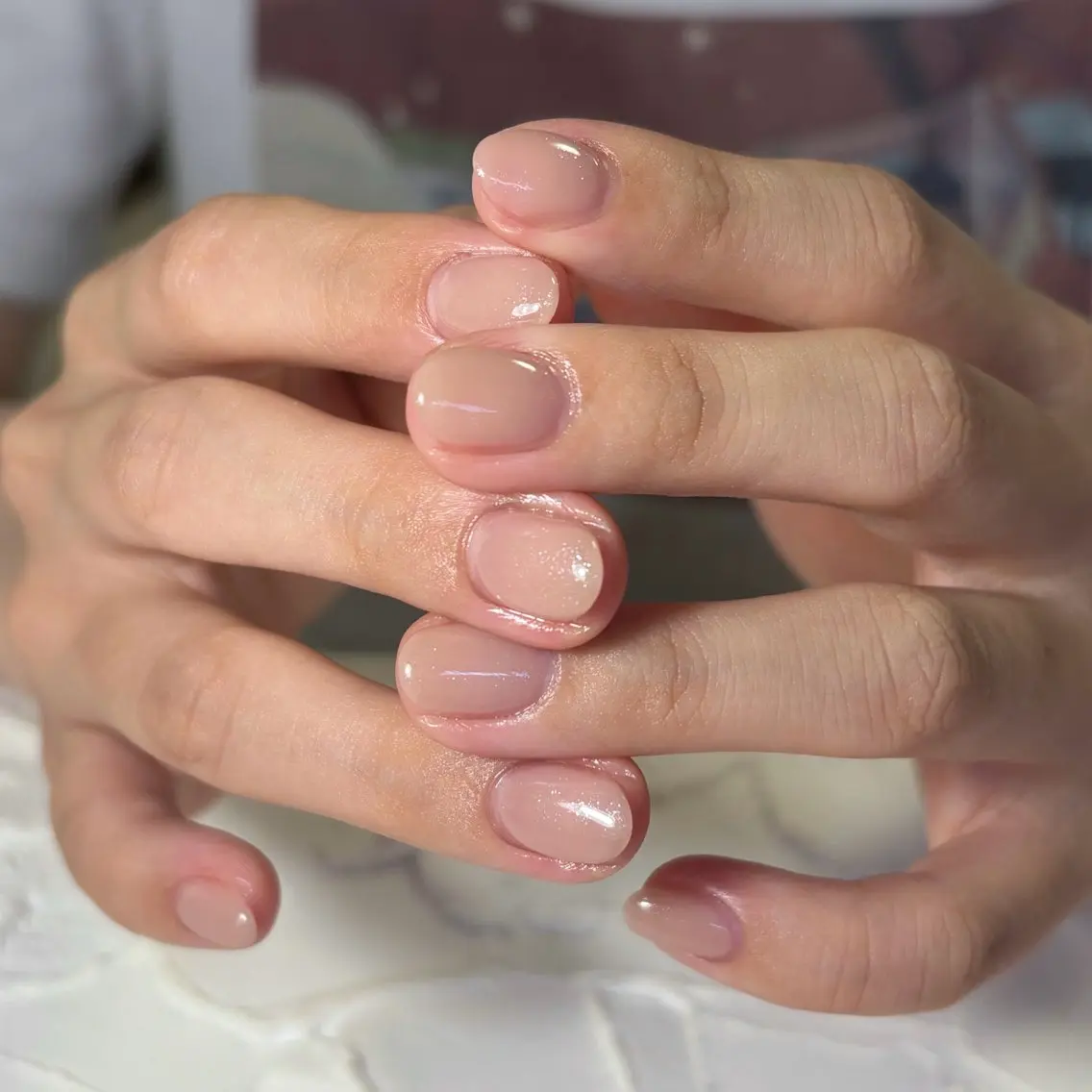 ネイル ラメ(グリッター) ワンカラーネイル ハンドネイル Lofinails ちひろのネイルデザイン