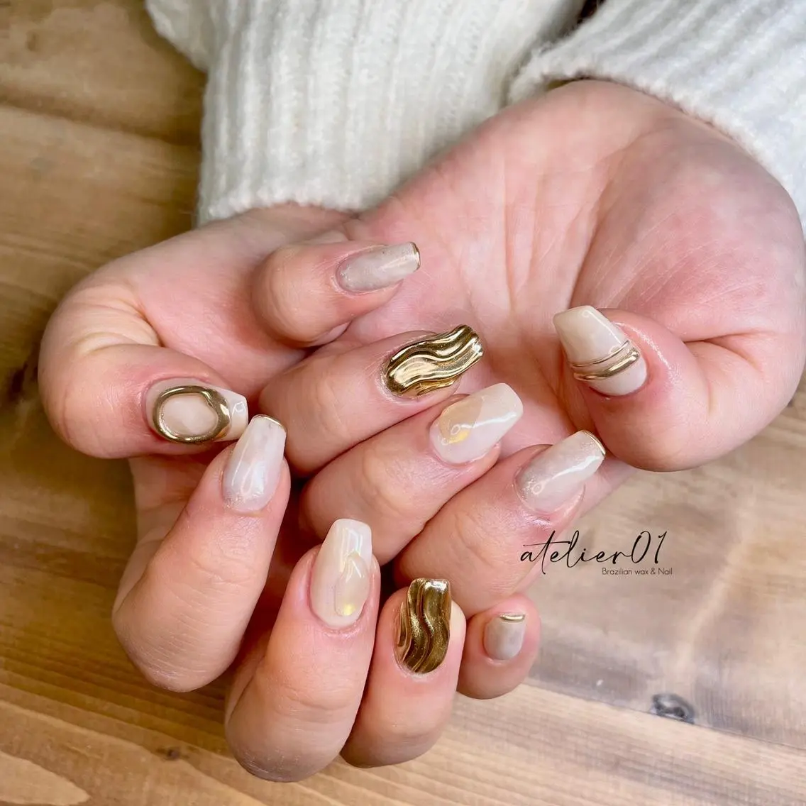 ネイル ジェルネイル atelier -02tsuboのネイルデザイン