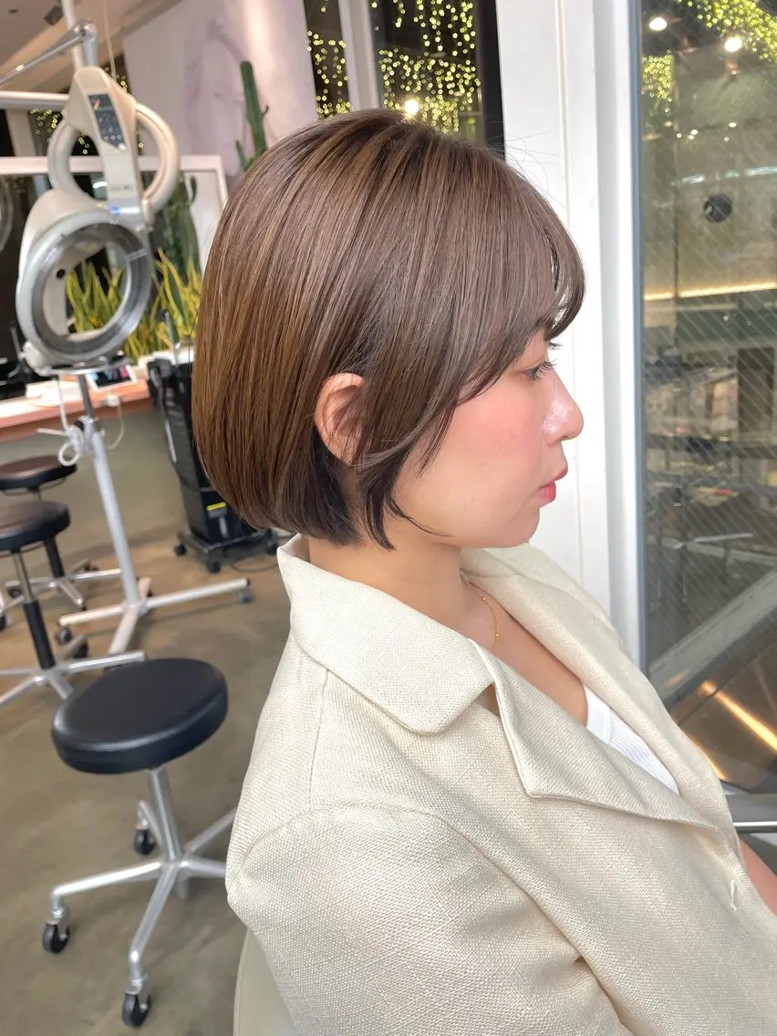 ショート ショートボブ 丸みショート ボブ ショートヘア ♡レイヤーボブ パーマ/うらら♡のヘアスタイル