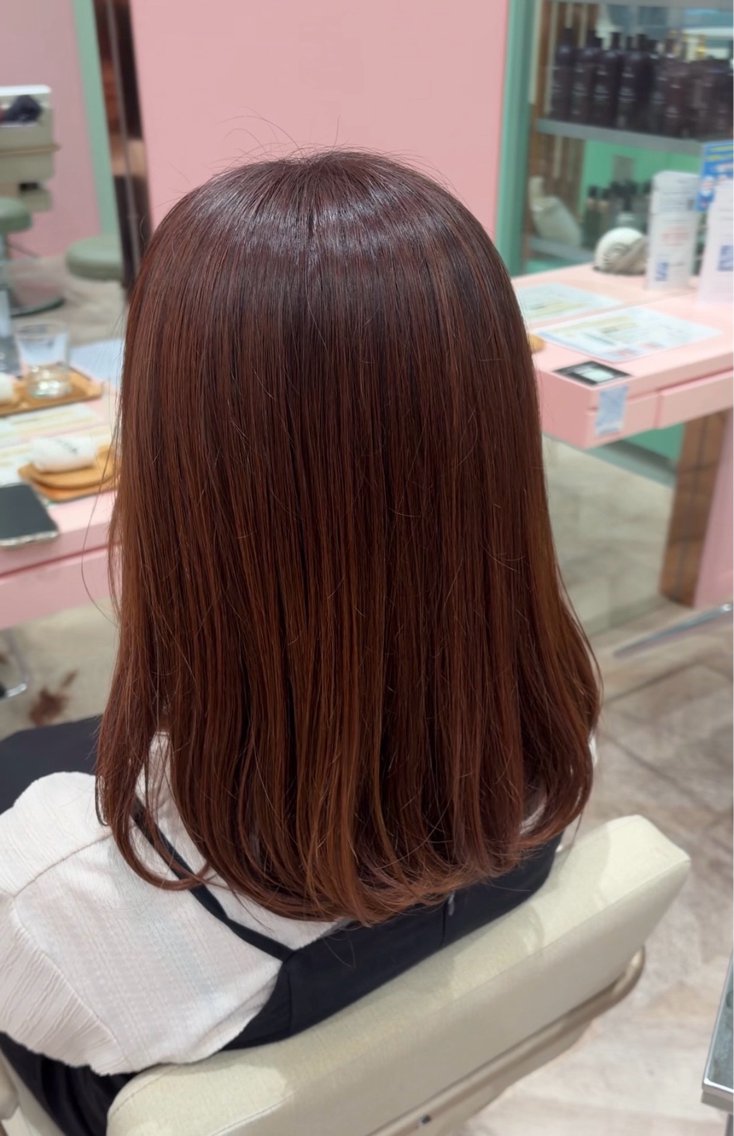 ミディアム カラー カット ヘアカラー 💖 NAO /透明感カラー 💖のヘアスタイル