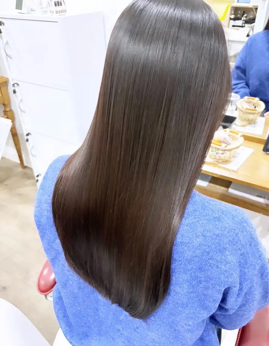 ロング カラー パーマ ブリーチ 髪質改善 ロング トリートメント 酸性ストレート 💎髪質改善専門 jewel boxのヘアスタイル
