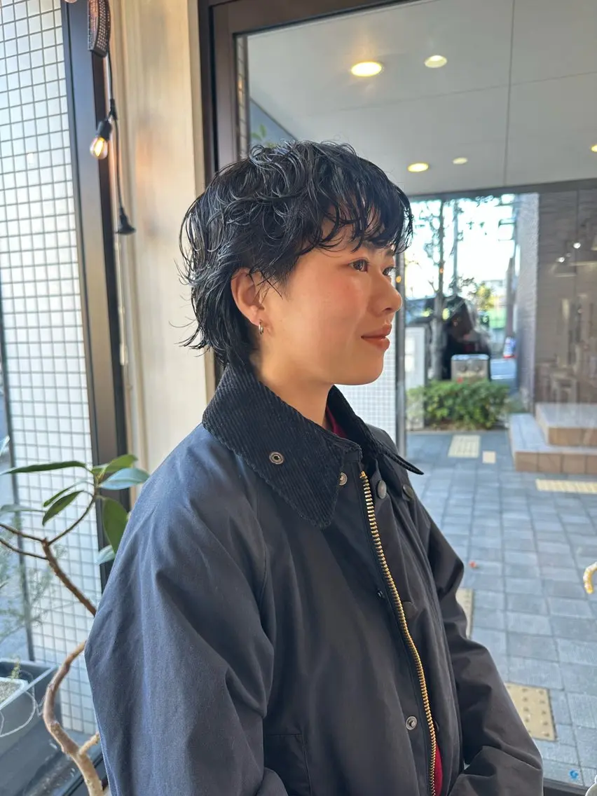 ショート パーマ 橋本叶夢/ お洒落hairのヘアスタイル