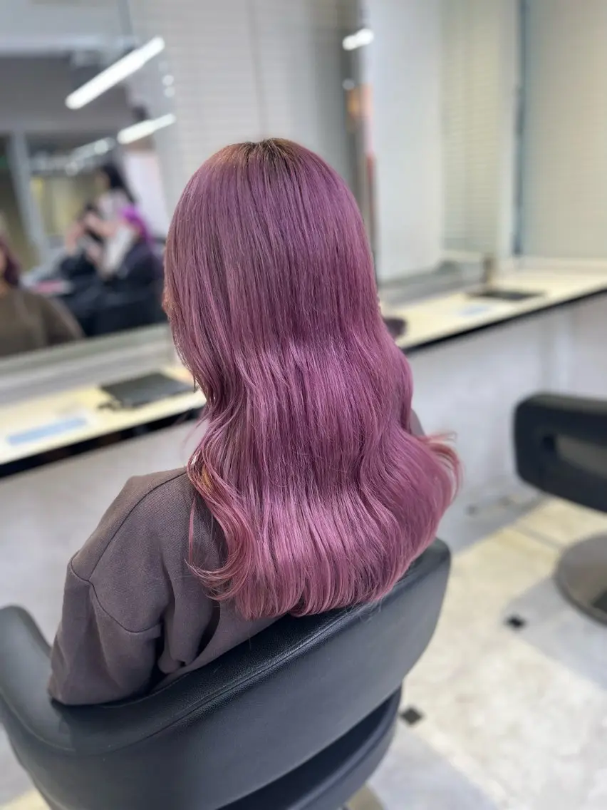 ミディアム カラー ヘアアレンジ カット ヘアカラー トリートメント ヘッドスパ ヘアセット 💕上野美容師☁ ブリーチ💖サワのヘアスタイル