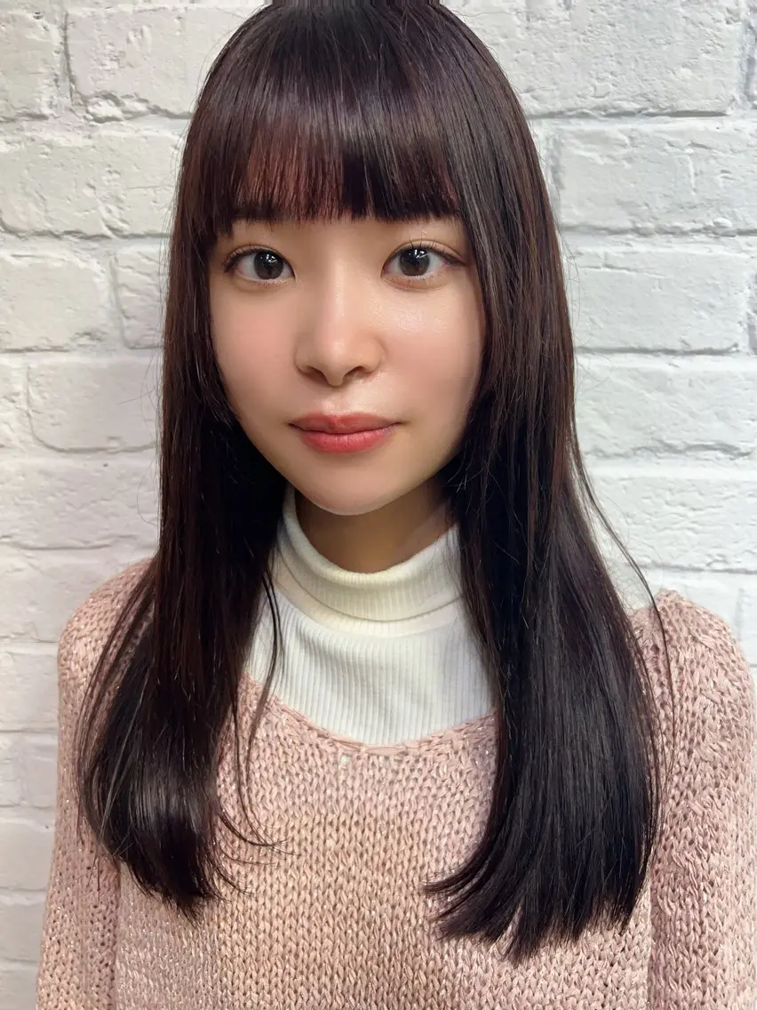 セミロング カラー 髪質改善 カット ヘアカラー トリートメント 艶髪専門美容師🏄 kazuレスlessのヘアスタイル