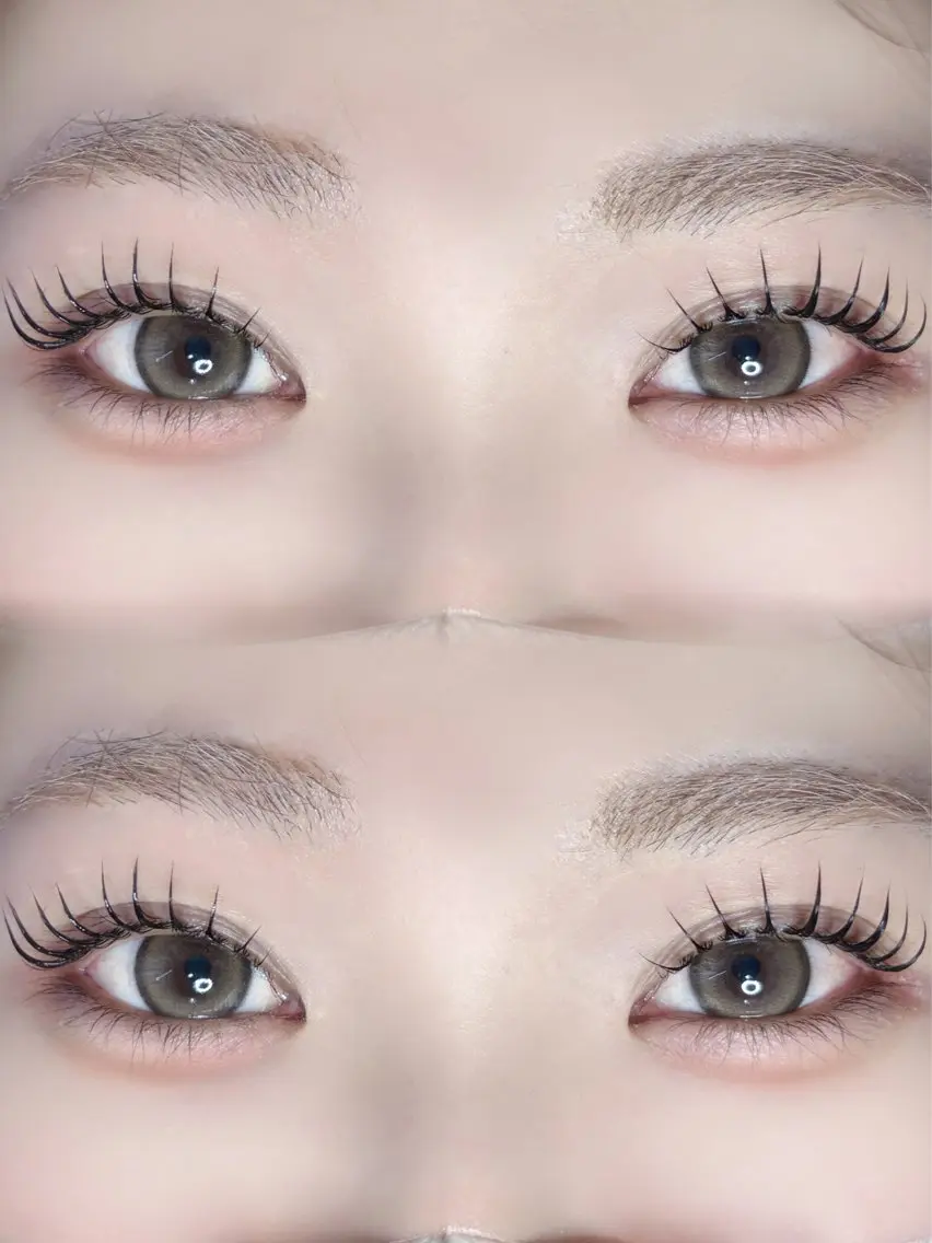 マツエク・マツパ パリジェンヌラッシュリフト 一重×まつ毛パーマ eyemor. Momokaのマツエク・マツパデザイン