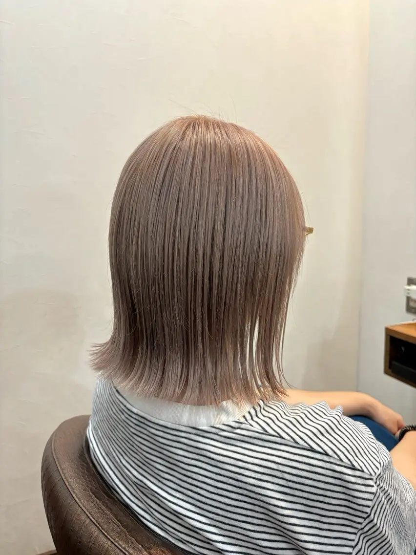 ミディアム カラー 小顔似合わせカット ┊︎＊AYANO＊のヘアスタイル