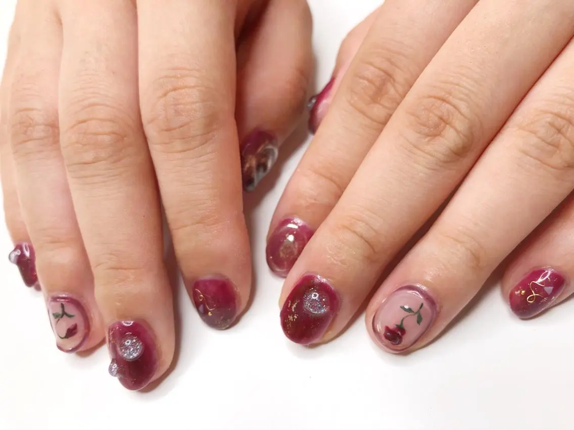 ネイル ニュアンスネイル NAILSALON RuINのネイルデザイン