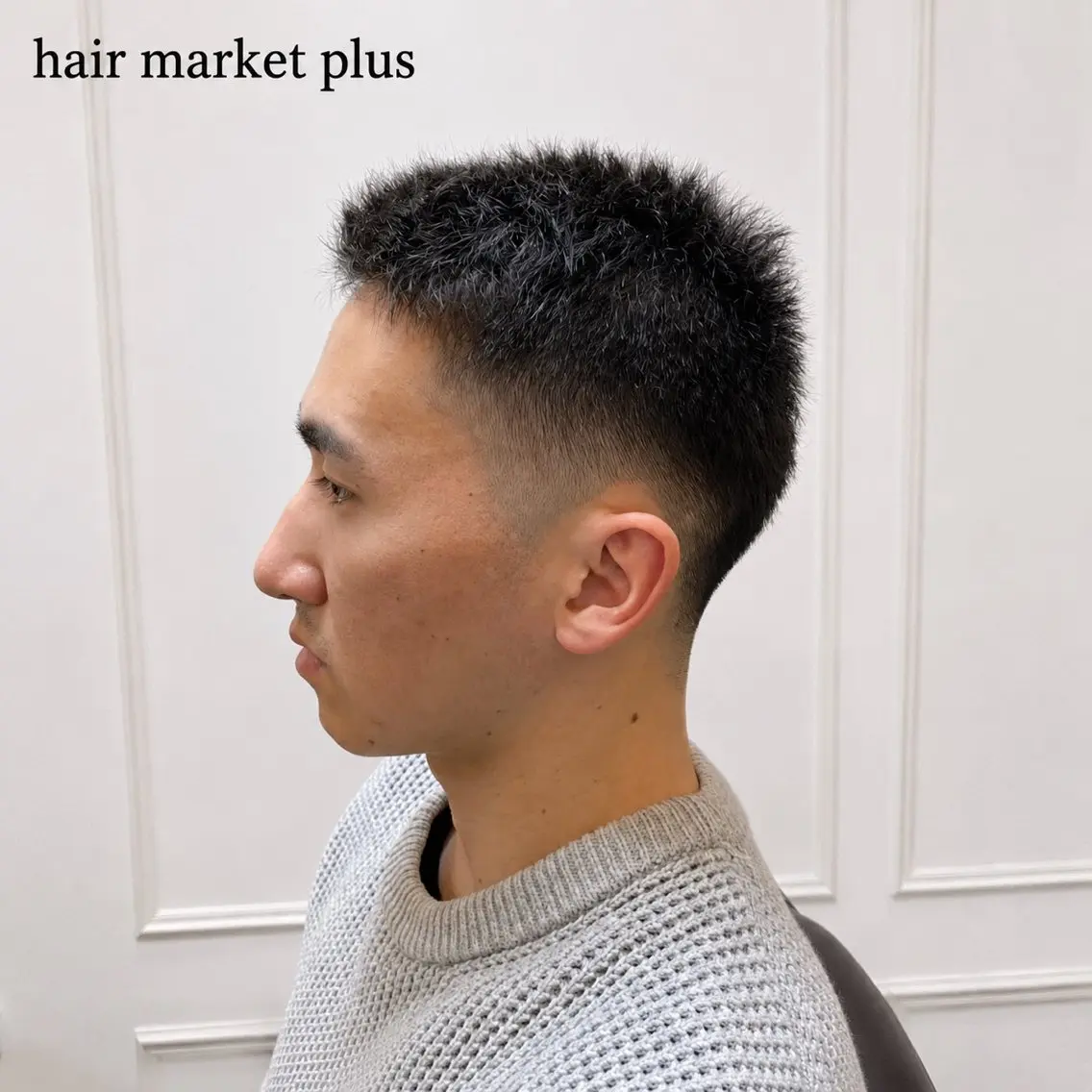 ショート メンズ ビジネス フェードカット 刈り上げ カット nakata miのヘアスタイル