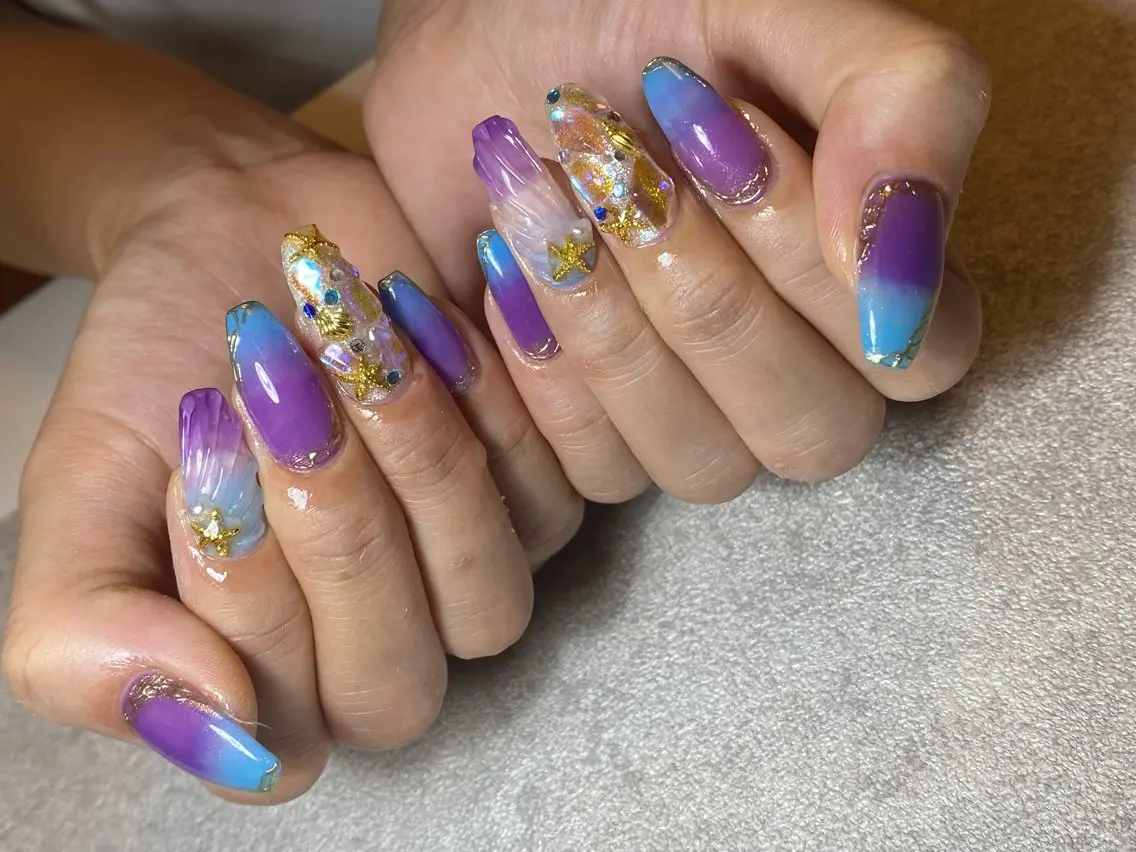 ネイル 夏ネイル ハンドネイル LIll nailのネイルデザイン