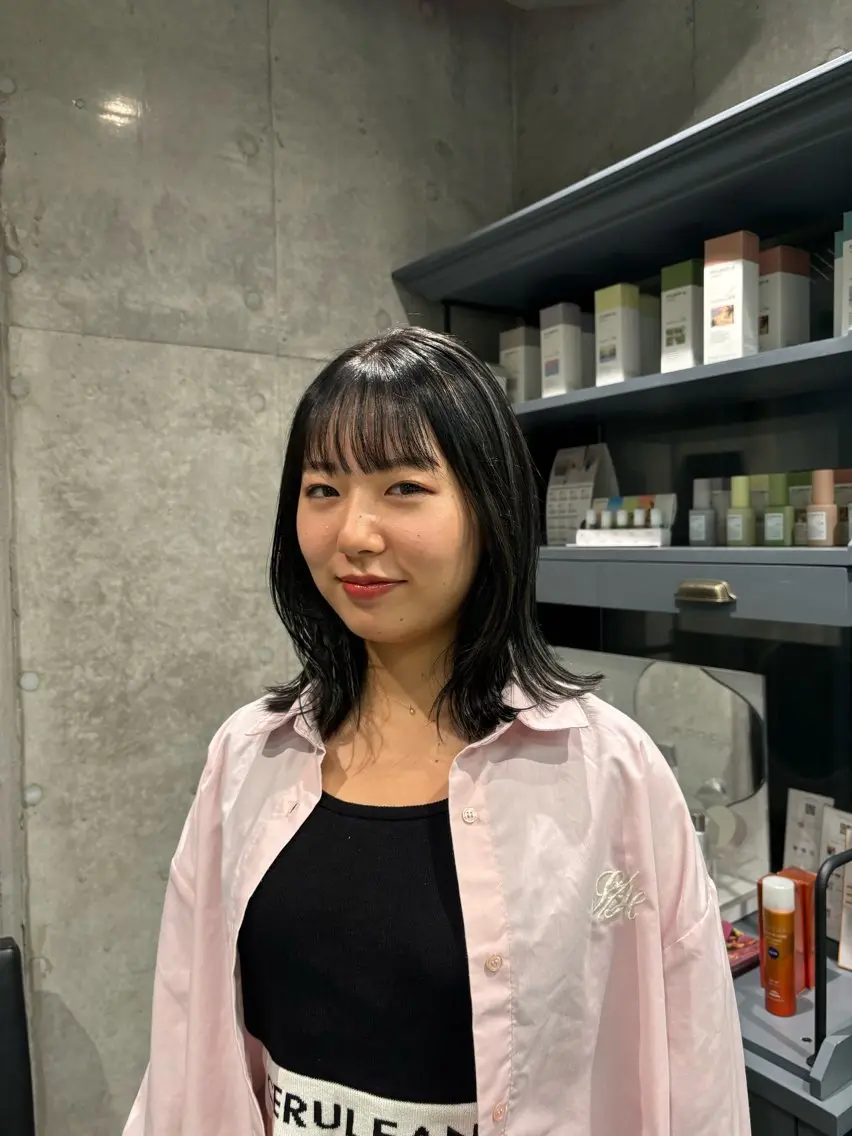 ミディアム PANOLA下北沢 中川夢菜のヘアスタイル