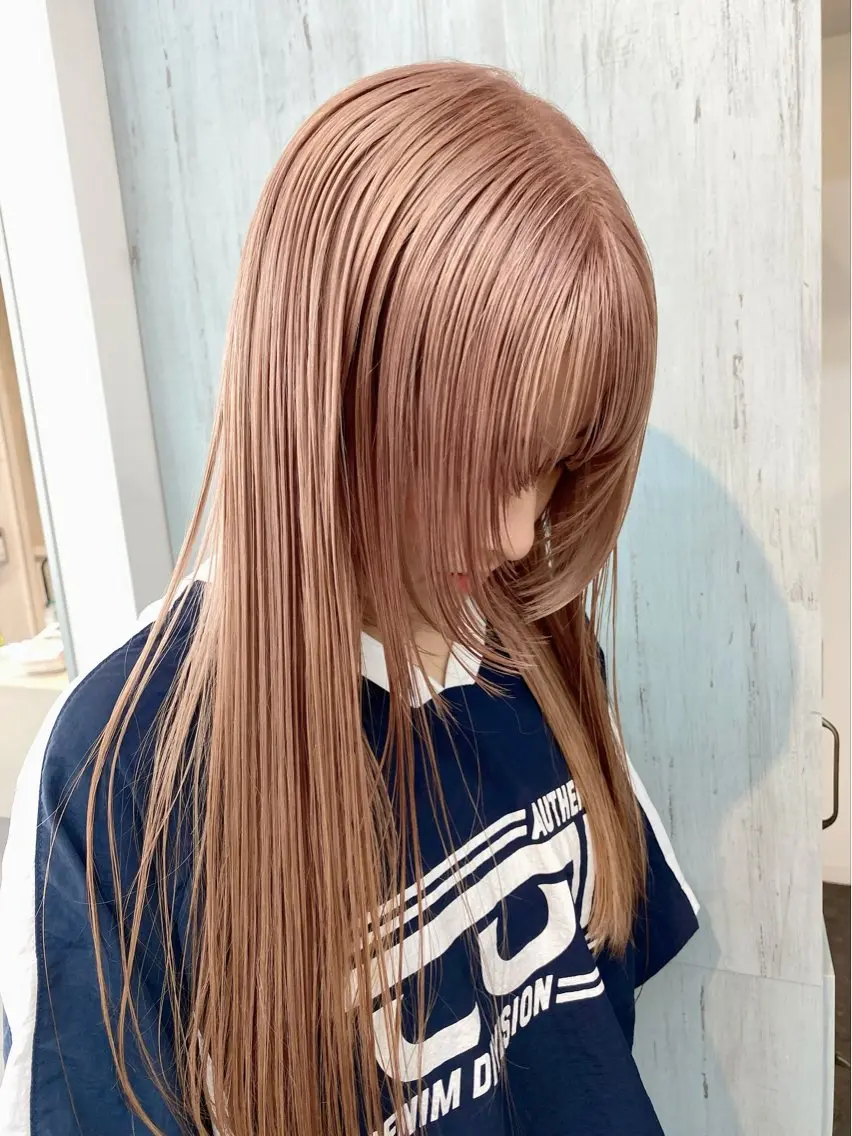 ロング カラー ブリーチ ブロンド ケアブリーチ ✨原宿ハイトーン ブリーチ職人菊池のヘアスタイル